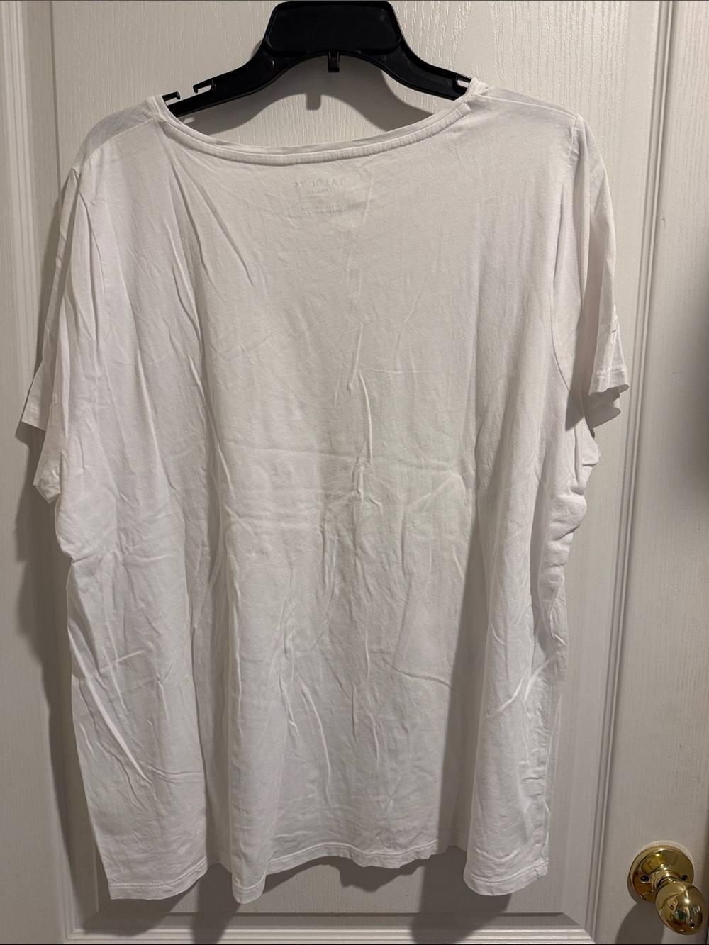 Talbots White Tee with Light Blue Sequin Seahorses and Starfish - Picture 6 of 6